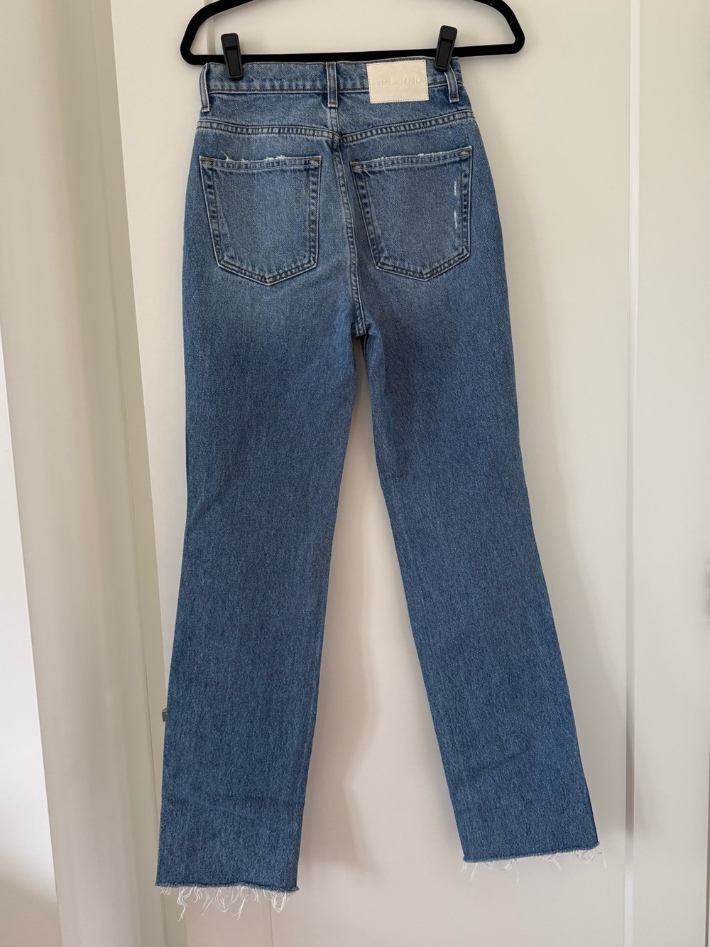 NWT GRLFRND Sara Super High Rise Slim Straight in Rambla Size 24 - Picture 6 of 7